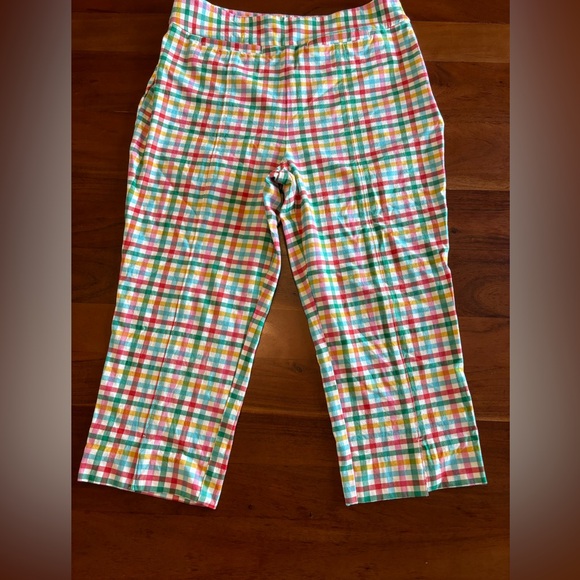 Maeve by Anthropologie Grace Gingham Capri Pants - Picture 7 of 15